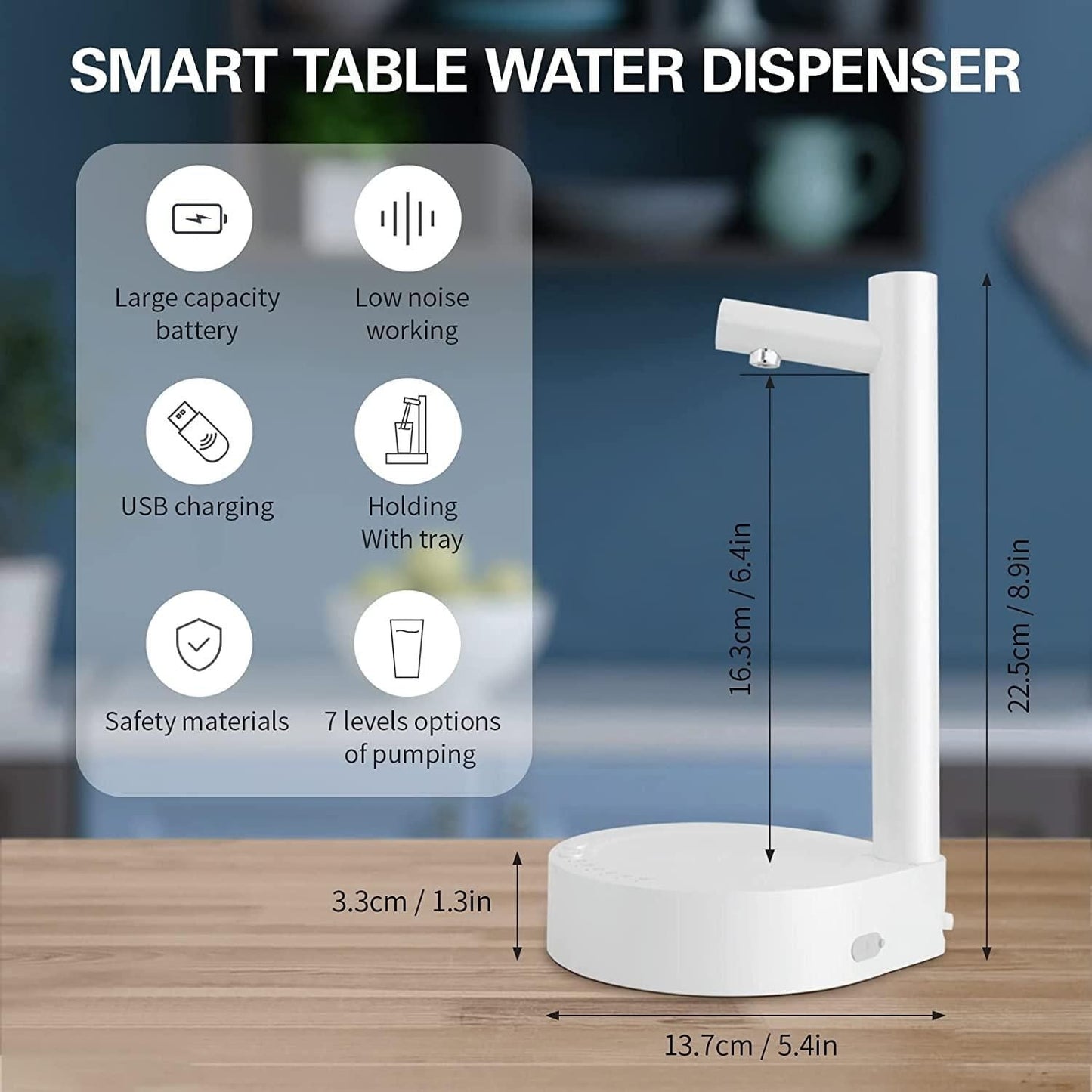 6 Levels of Quantitative USB Automatic Water Dispenser cudydc-vv