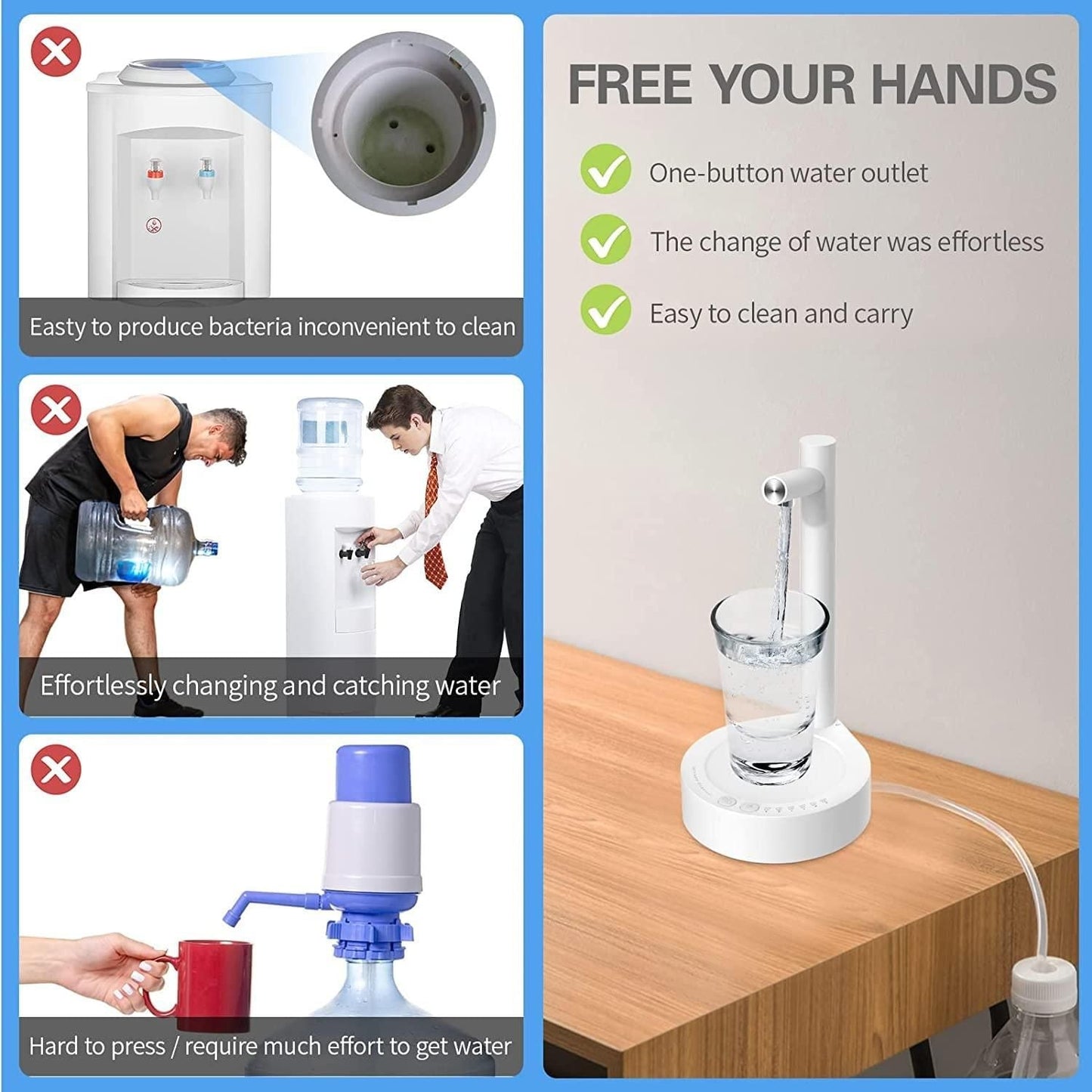 6 Levels of Quantitative USB Automatic Water Dispenser cudydc-vv